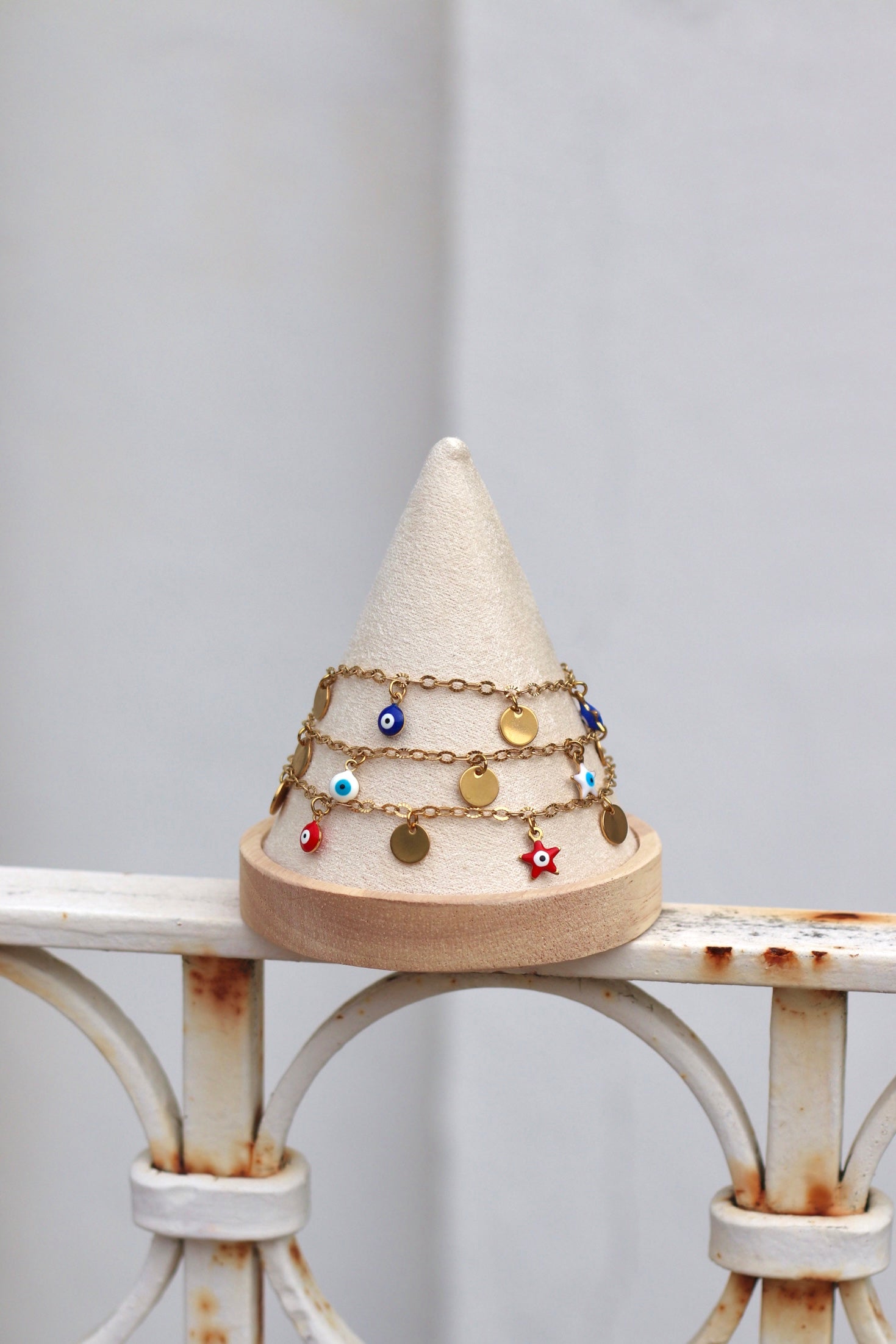 Bracelet breloques mauvais œil